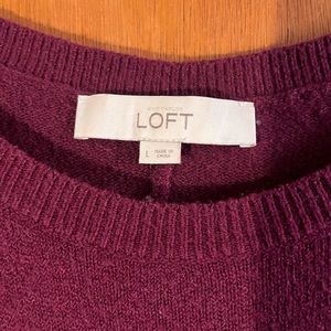 Ann Taylor Loft - Burgundy Sweater